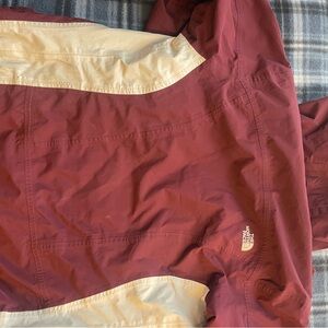 The North Face Burgundy and Beige Jacket